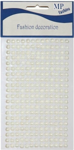 mezze perle adesive in confezione da 247 pezzi