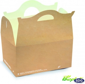 cartone happy meal per alimenti biocompostabile per delivery e take away - ingrosso online b2b