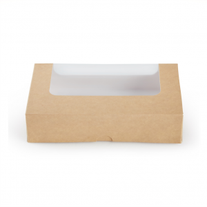 Scatola Porta Toast con Finestra Avana - per delivery, take away e asporto - vendita all'ingrosso b2b online incartare