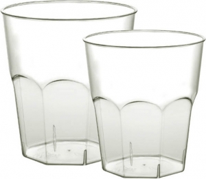 Bicchieri in plastica trasparente per cocktail in 3 formati